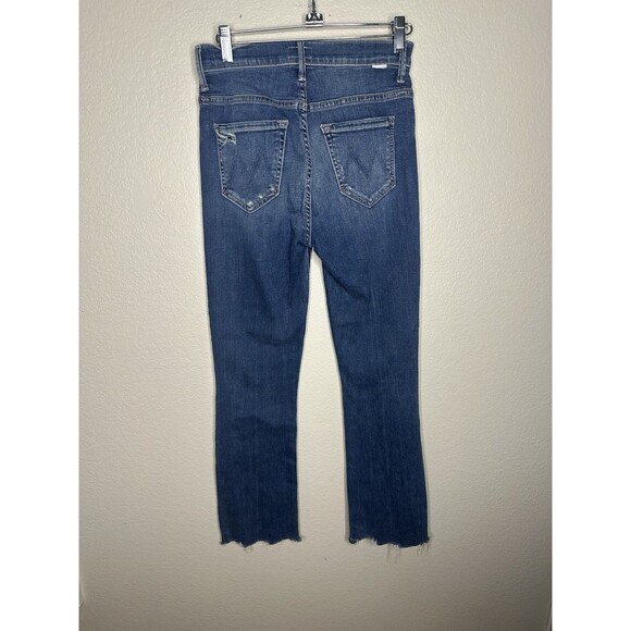 MOTHER The Insider Crop Step Chew In Dancing On Coals Jeans Size 25 - Picture 8 of 15